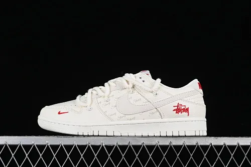 All categories Nk SB Dunk Series Nk SB Dunk Low High-end customized low-top sneakers Stussy x Nk SB Dunk Low Stussy joint-off-white white hook Anniversary high-end customized low-top casual sneakers SJ2068-259